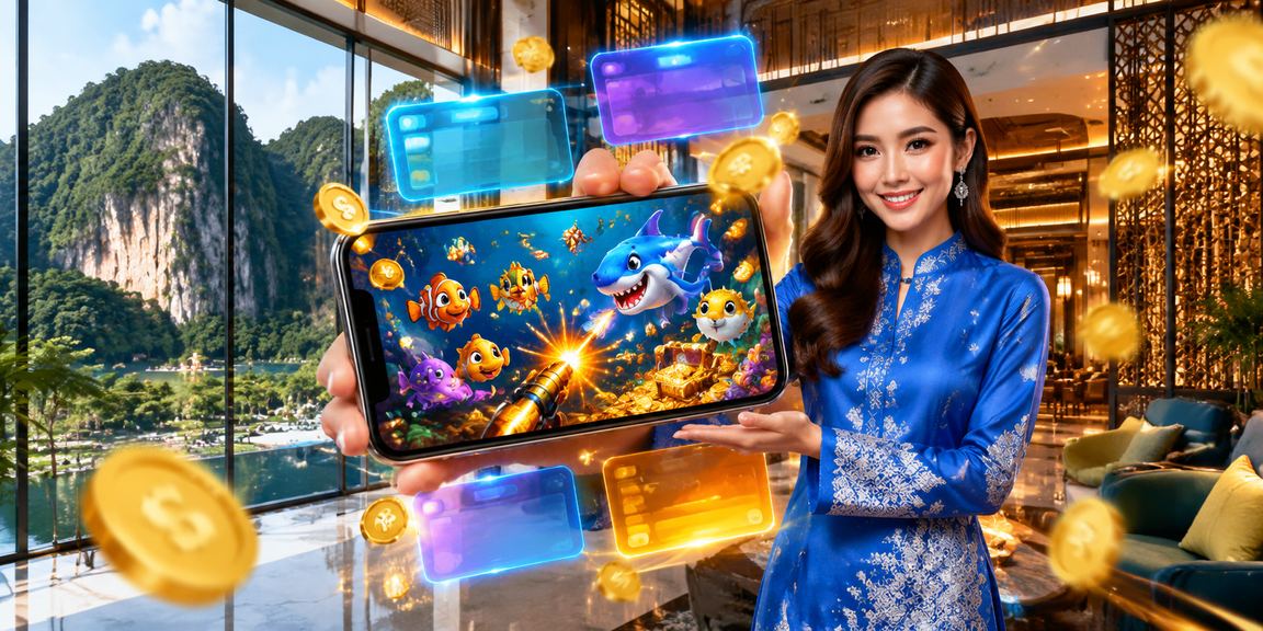 A popular casino fishing game in Ipoh, featuring baju kurung attire