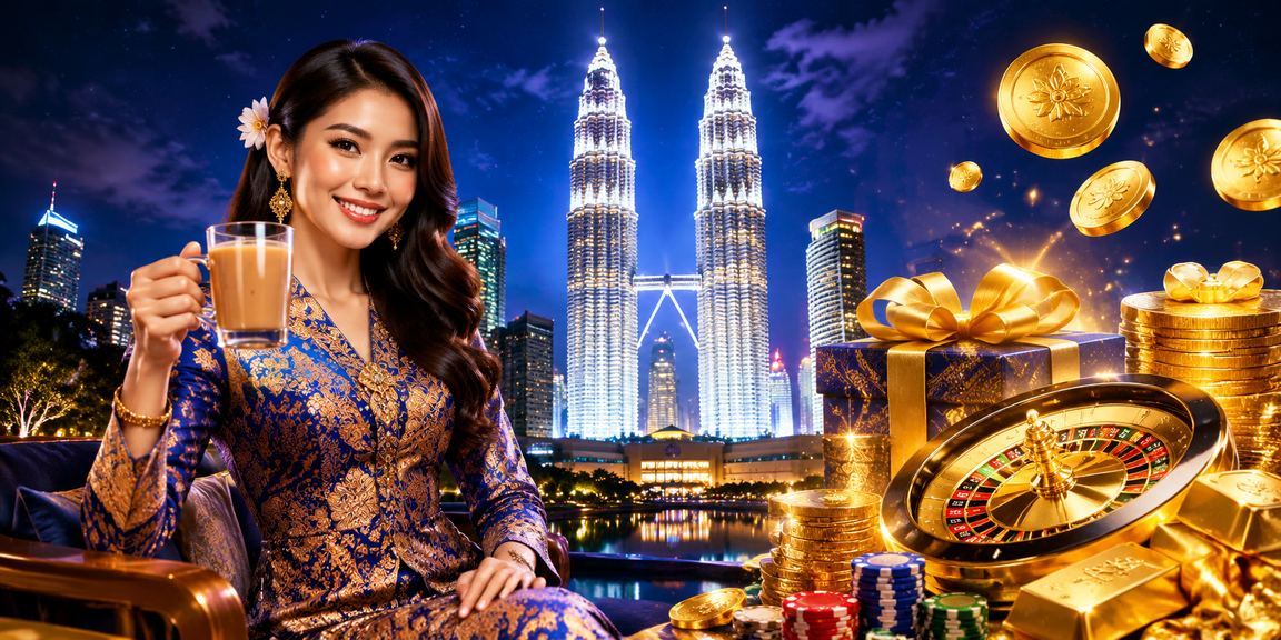 A player enjoying batik-themed slot games in Kuala Lumpur